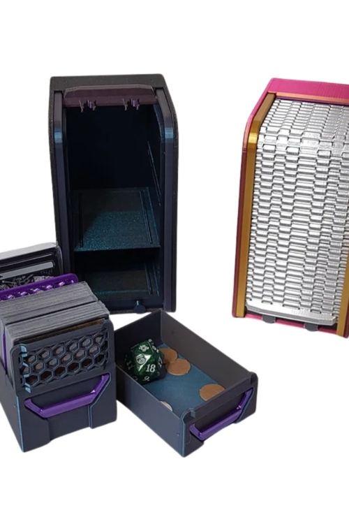 Modular Deck Box – TCG Organizer with Dice & Coin Drawer