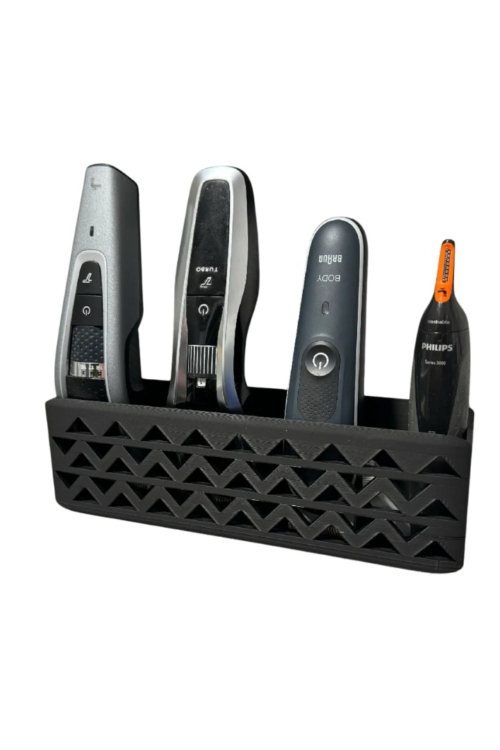 ZigZag Grooming Station - 3D Printed Organizer for Trimmers and Shavers